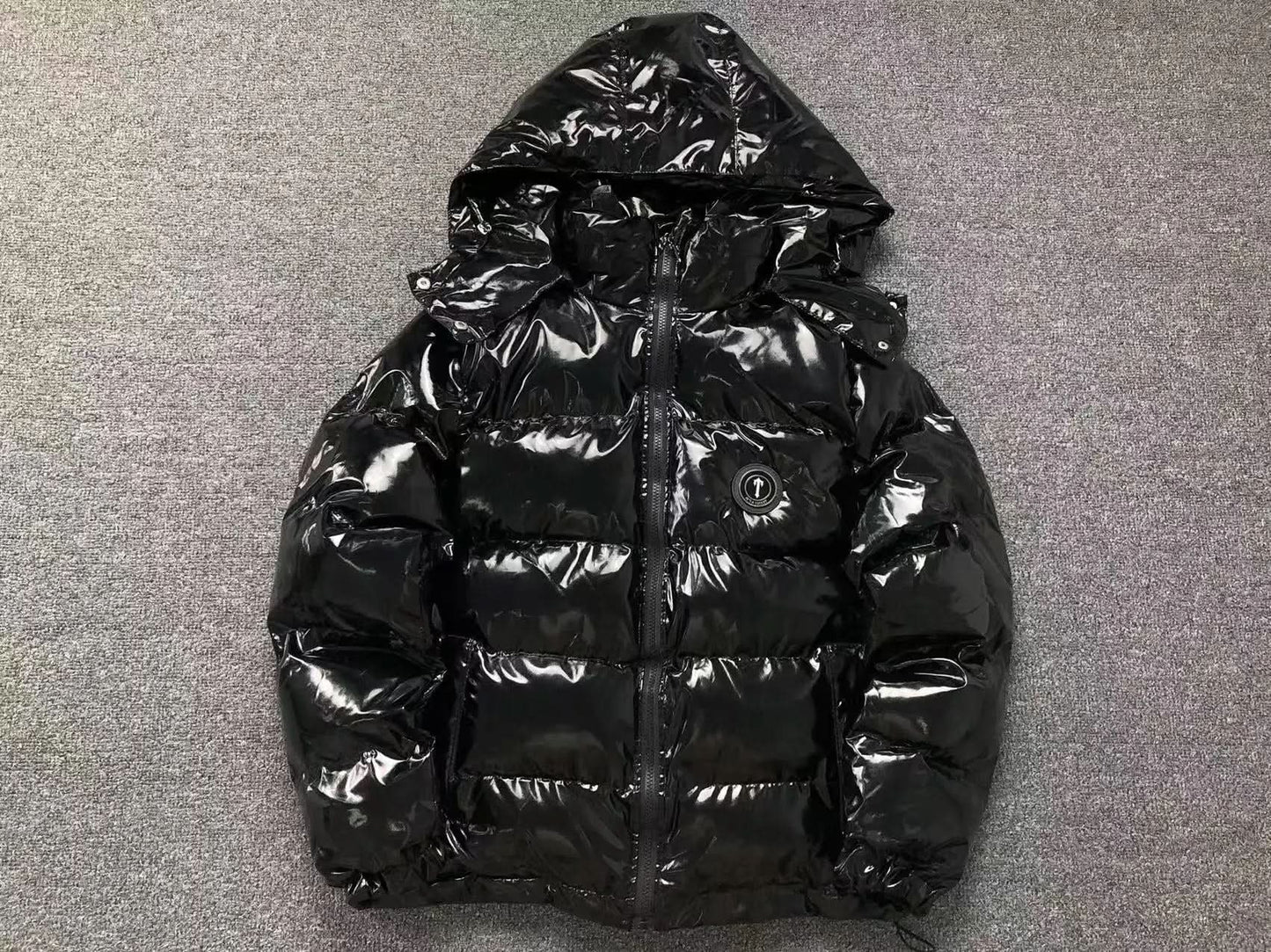 TRAPSTAR IRONGATE DETACHABLE HOODED PUFFER JACKET – SHINY BLACK asasshop