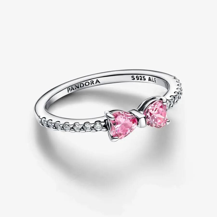 Sparkling Pink Bow Ring asasshop