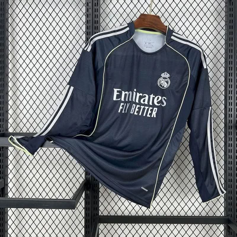 2025-26 Real Madrid Away Long Sleeve S-2XL asasshop