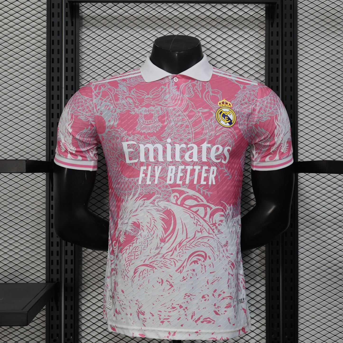 2025-26 Real Madrid Pink Dragon Polp Player Size S-2XL asasshop