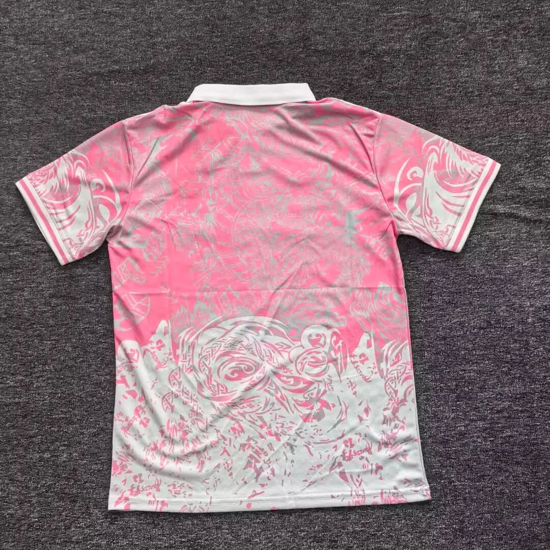 2025-26 Real Madrid Special Polo Pink Dragon S-2XL asasshop