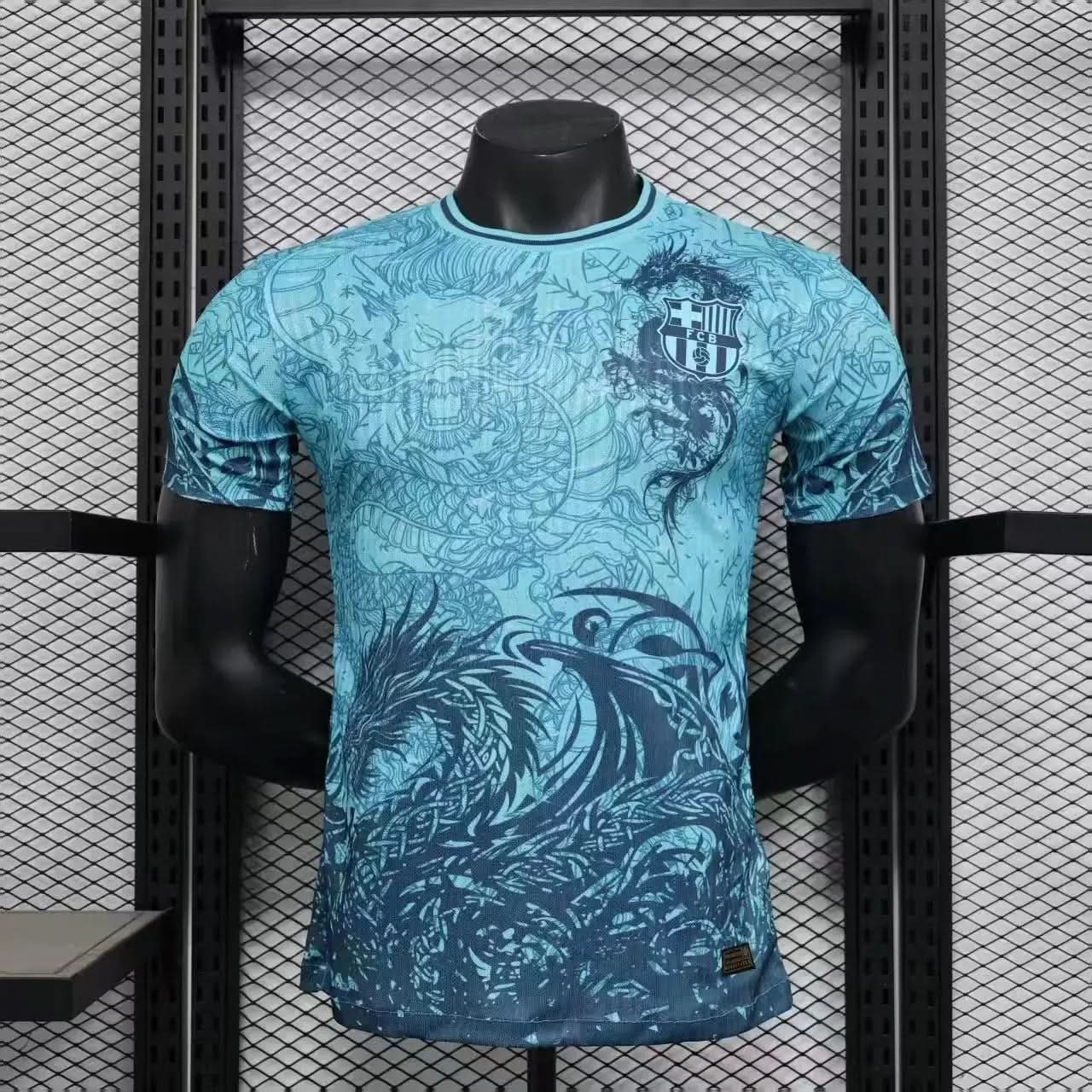 2025-26 Barcelona Special Blue Dragon Player S-2XL asasshop