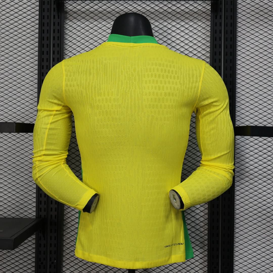 2025-26 Brazil Home Long Sleeves S-2XL asasshop