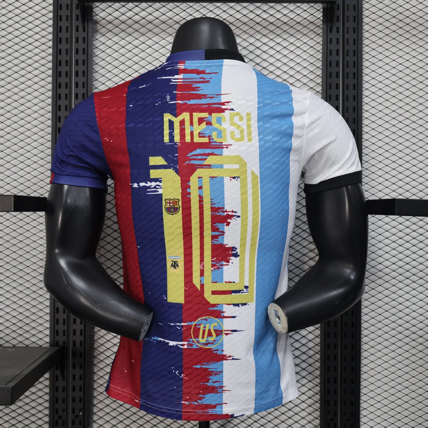 2025-26 Argentina-Barcelona 10 Messi Player Size S-2XL asasshop