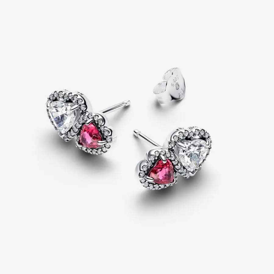 Halo Hearts Stud Earrings asasshop