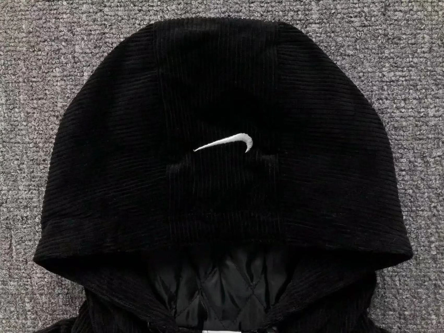 Supreme Nike Arc Corduroy Hooded Jacket Black asasshop