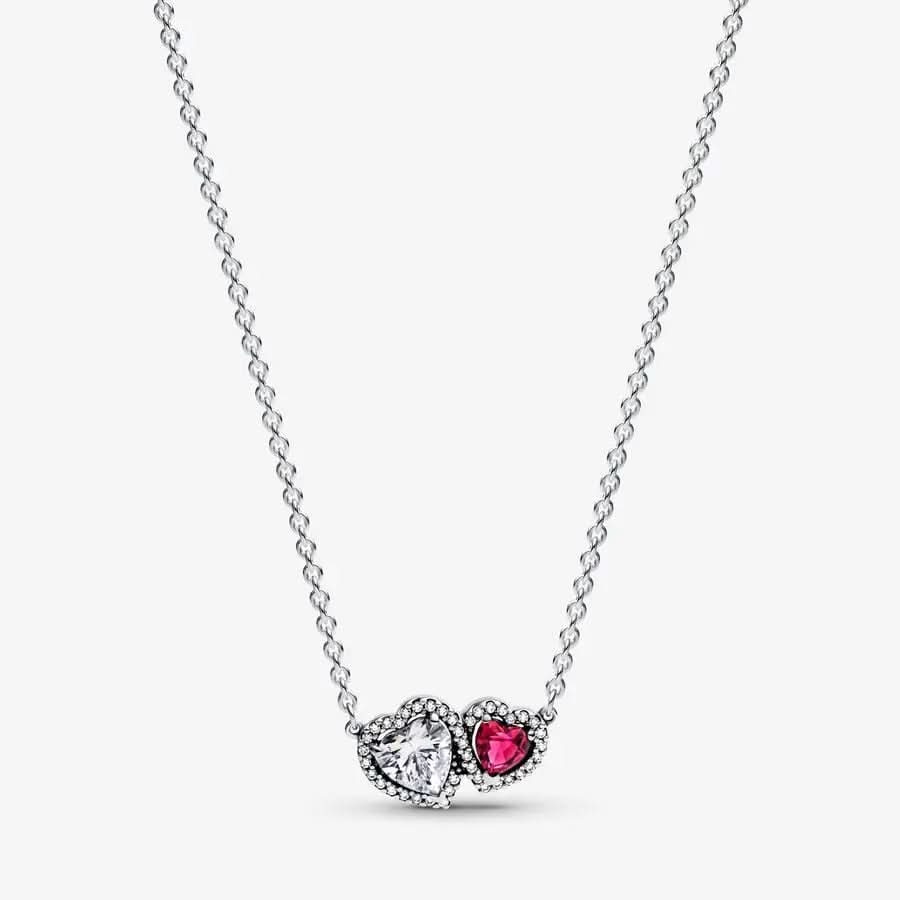Halo Hearts Pendant Necklace asasshop