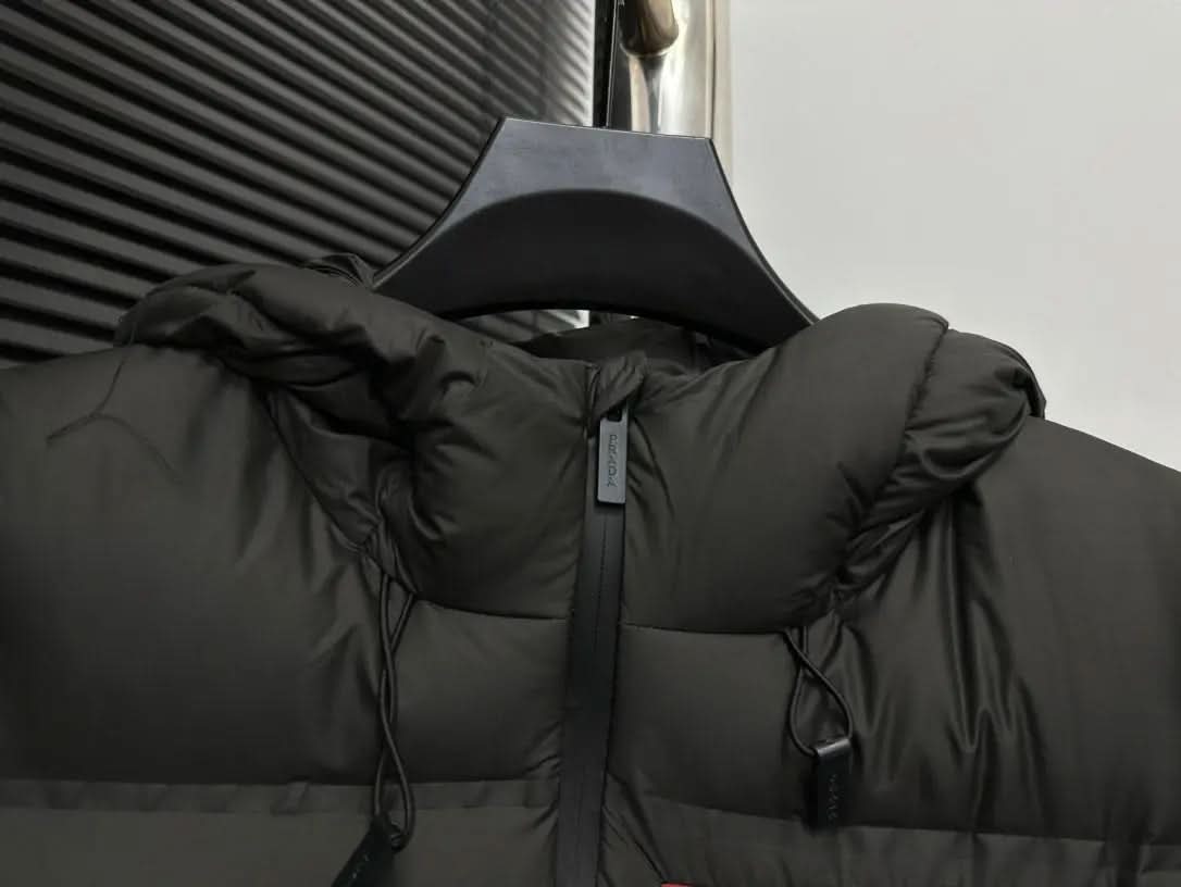 Oversized technical Re-Nylon down coat asasshop