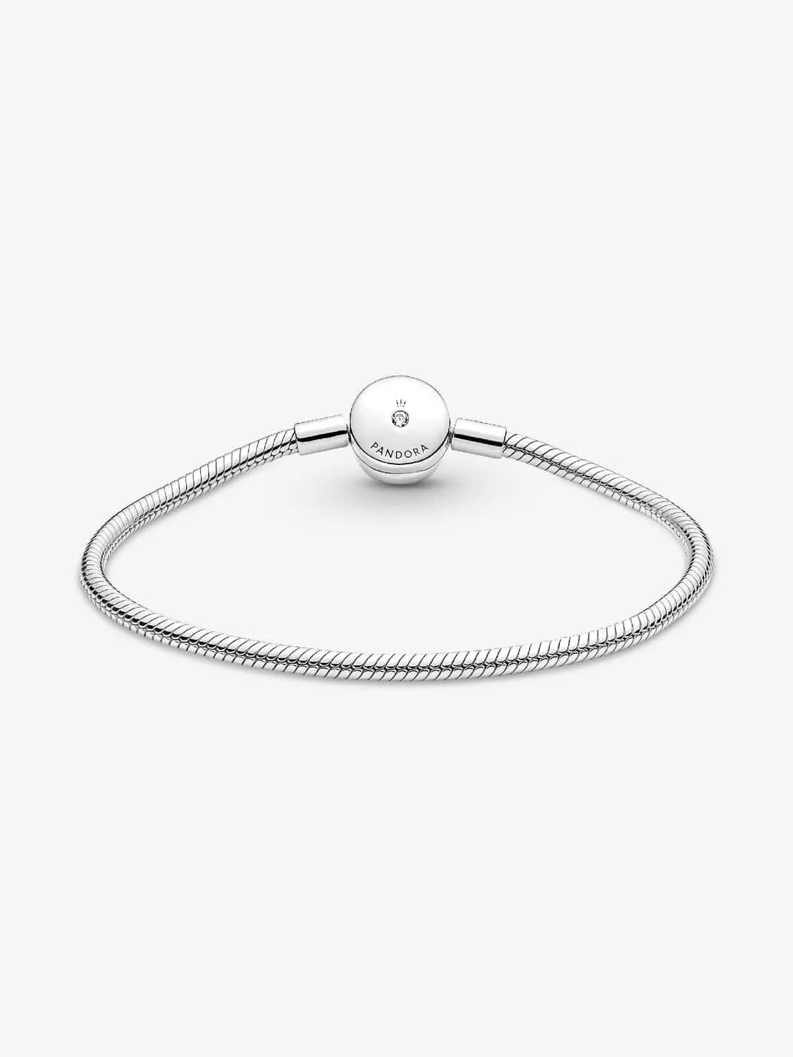Halo Snake Chain Bracelet Sterling silver asasshop