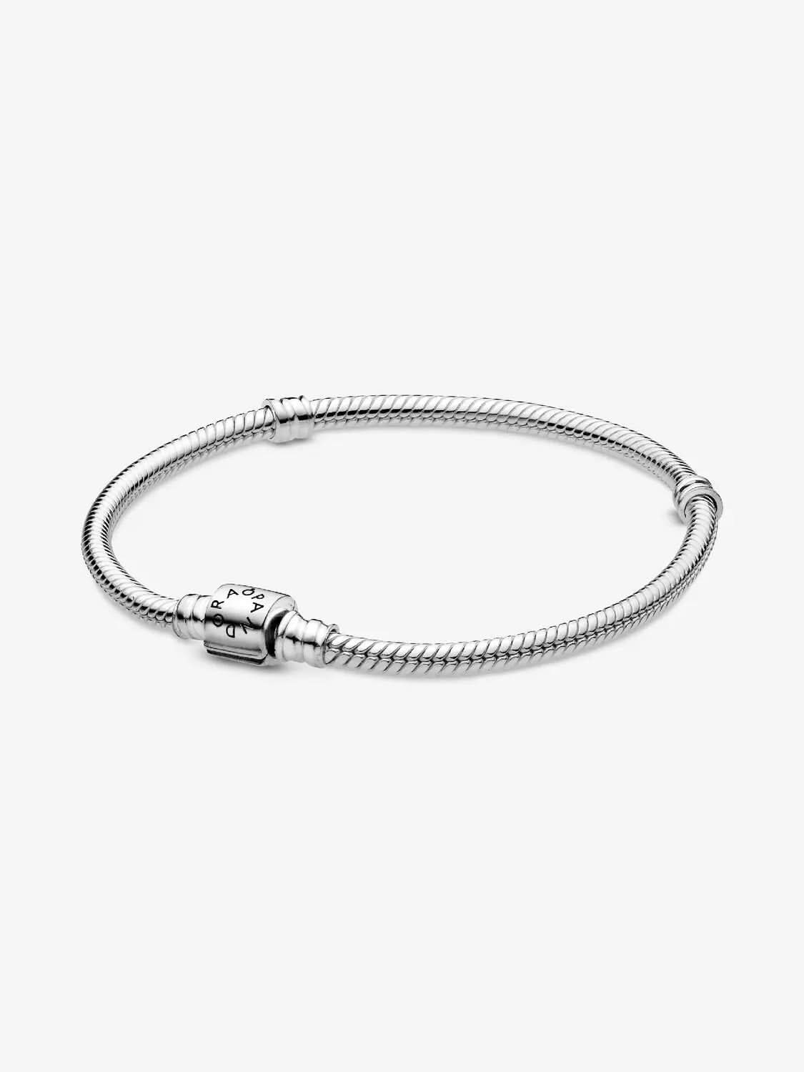 Barrel Clasp Snake Chain Bracelet Sterling silver asasshop