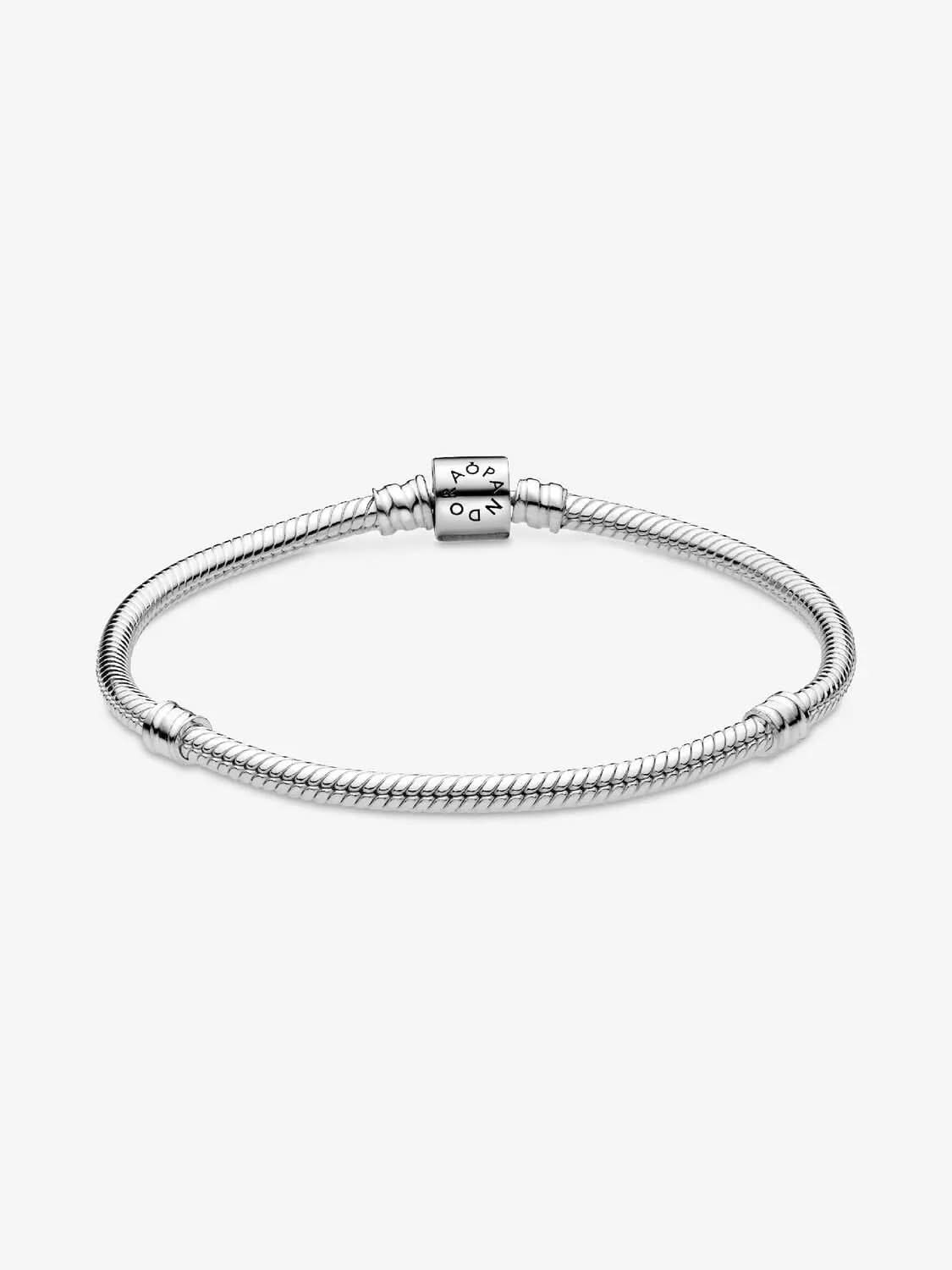Barrel Clasp Snake Chain Bracelet Sterling silver asasshop
