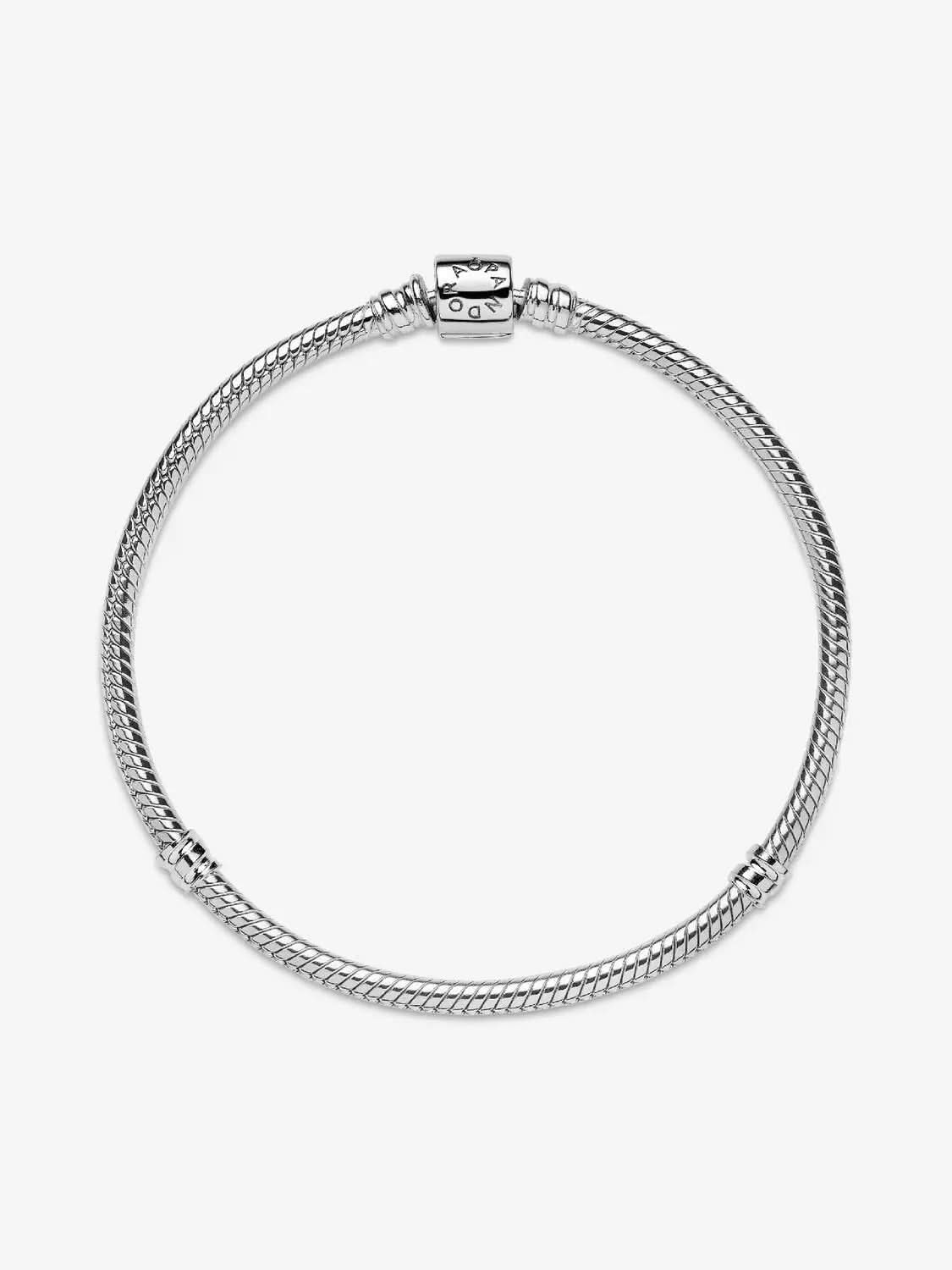 Barrel Clasp Snake Chain Bracelet Sterling silver asasshop