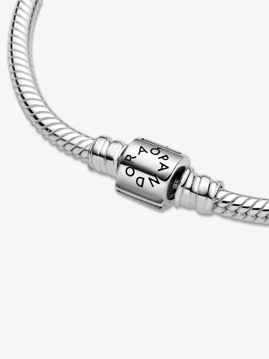 Barrel Clasp Snake Chain Bracelet Sterling silver asasshop