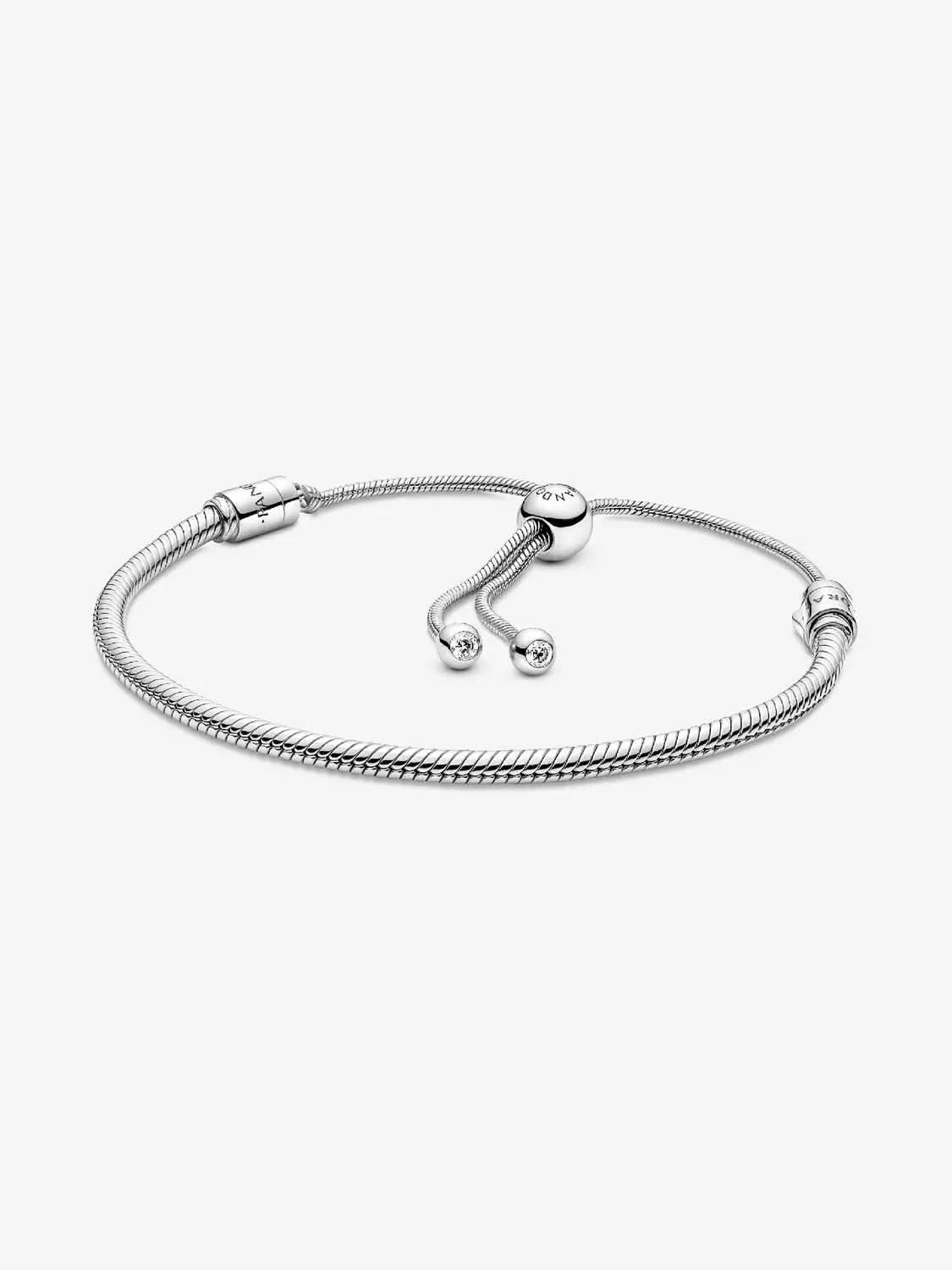 Snake Chain Slider Bracelet Sterling silver asasshop