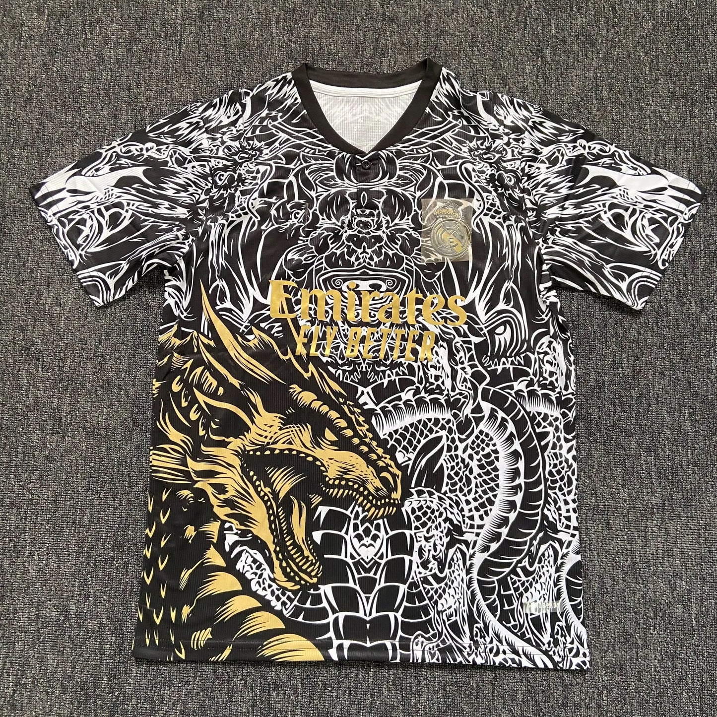 2025-26 Real Madrid Special Gold Dragon S-2XL asasshop