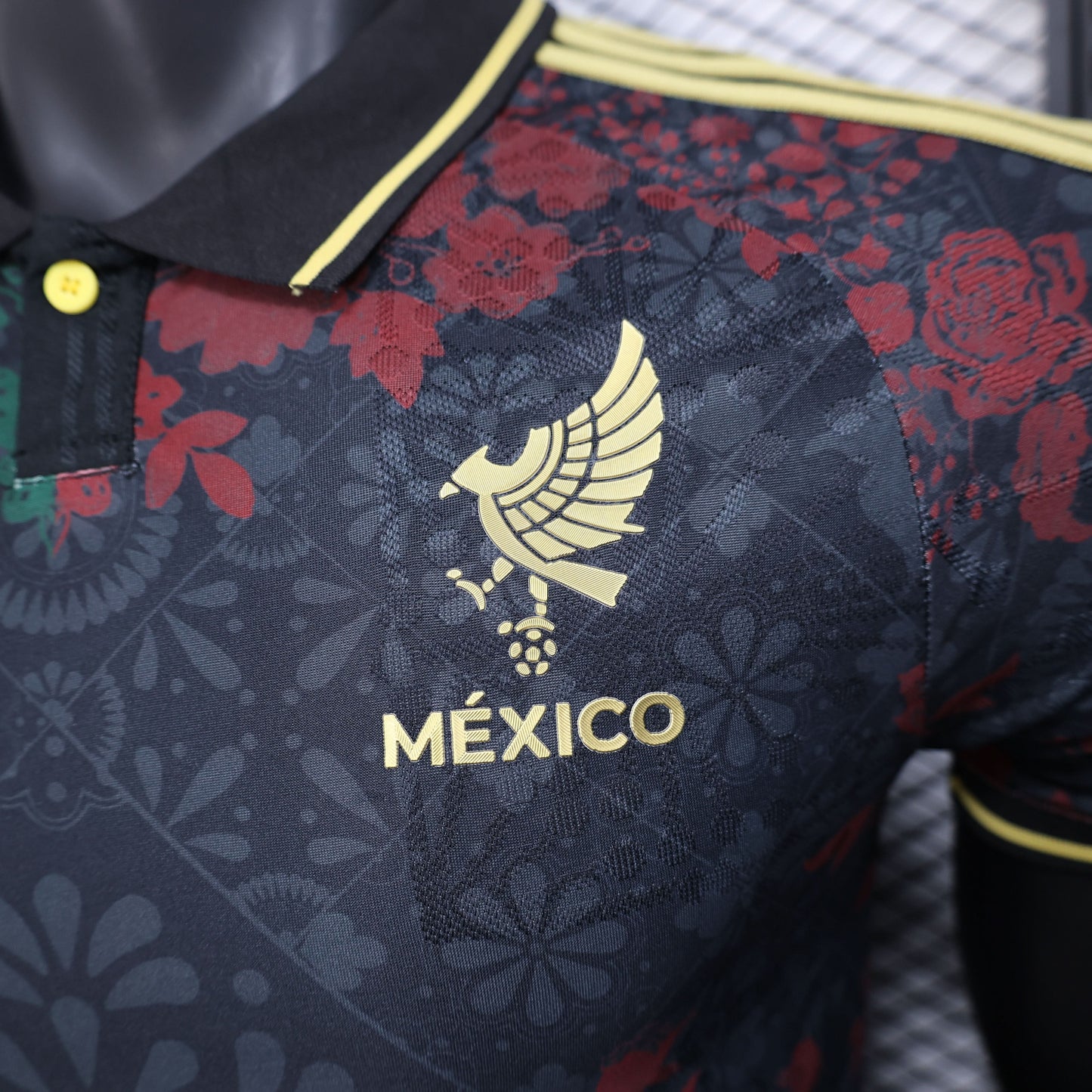 2025-26 Mexico Special Polo Black Player S-2XL asasshop