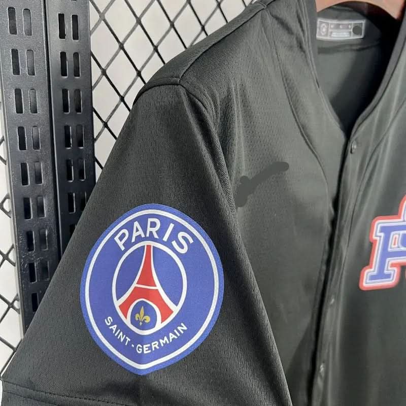 2025-26 Paris Baseball uniform Black S-2XL asasshop