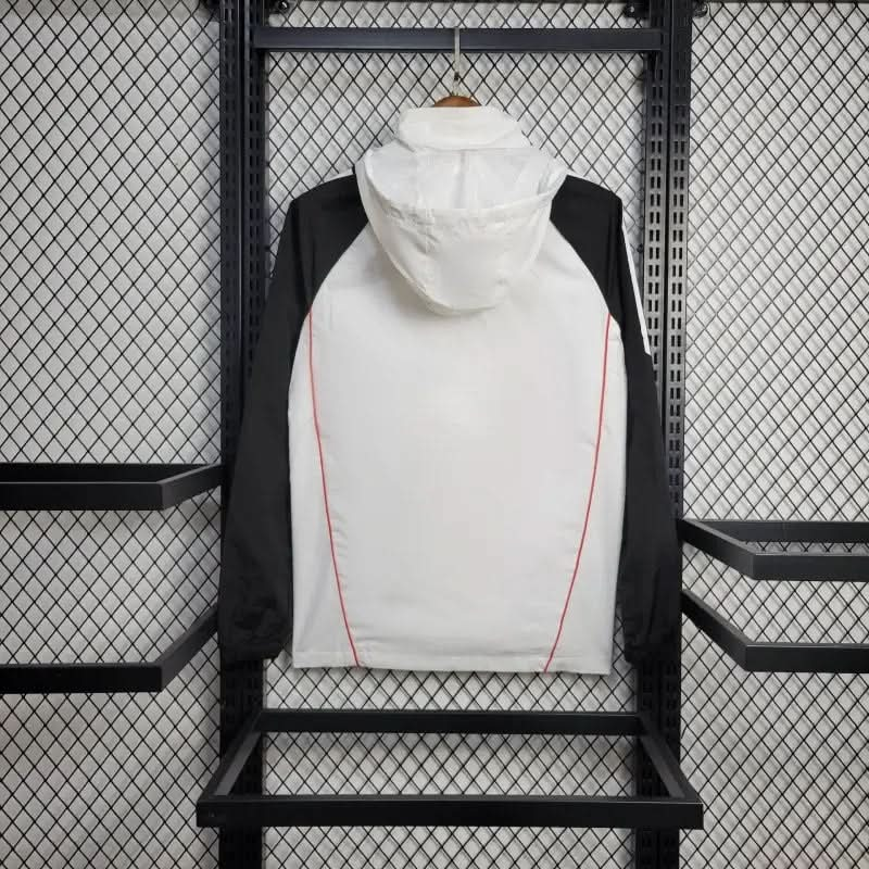 2025-26 Manchester United White Windbreaker S-2XL asasshop