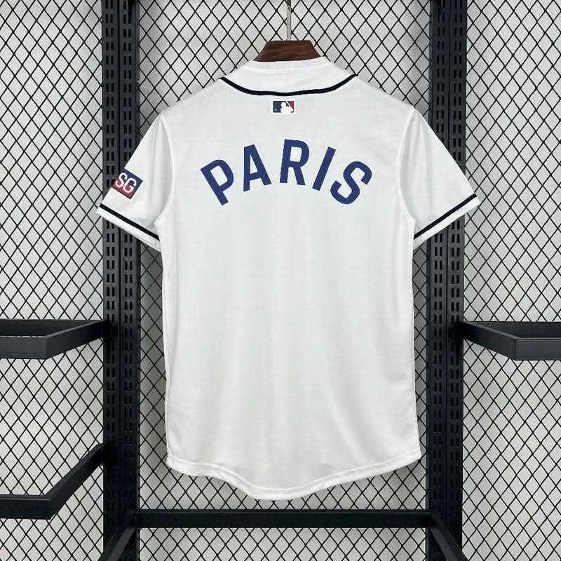 2025-26 Paris Baseball uniform White S-2XL asasshop