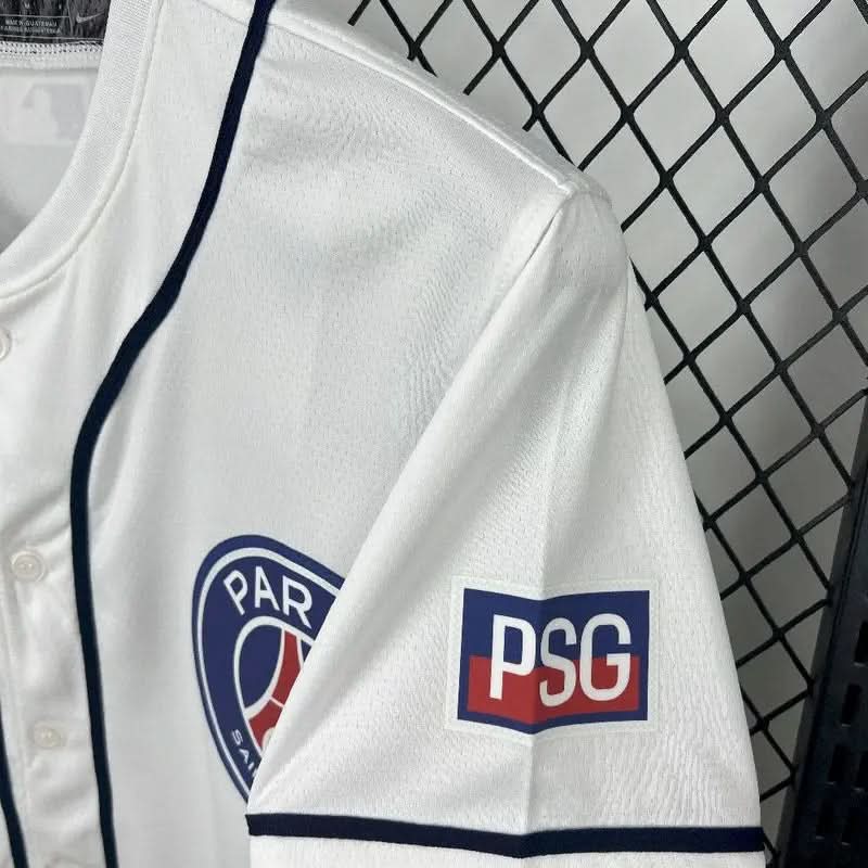 2025-26 Paris Baseball uniform White S-2XL asasshop