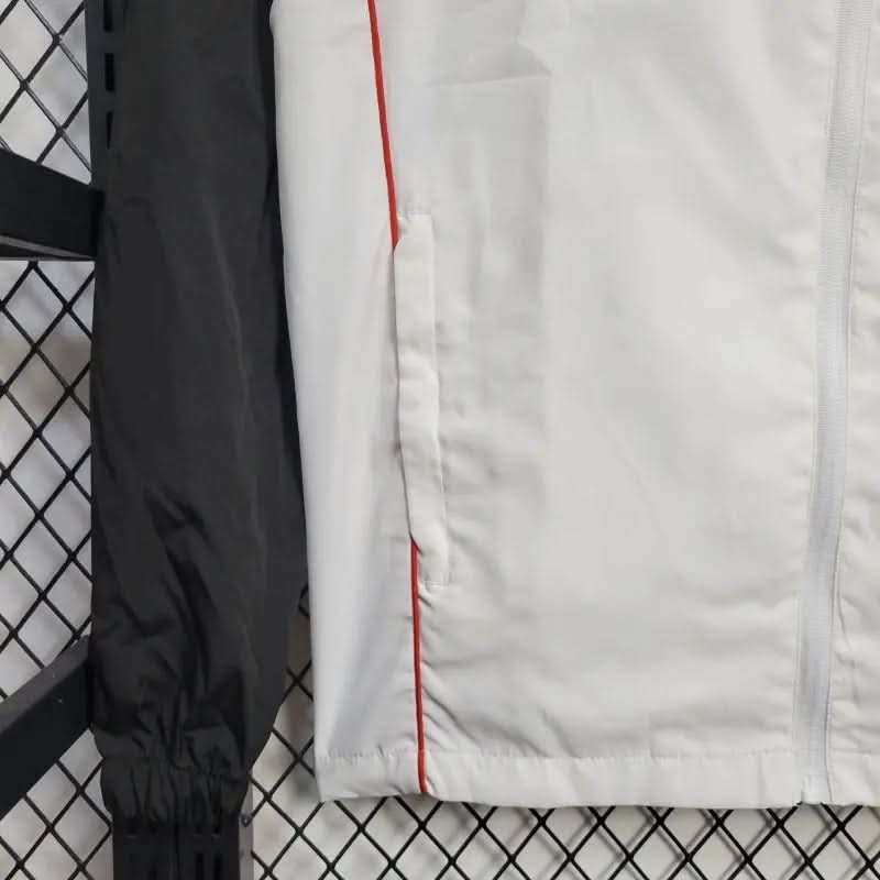 2025-26 Manchester United White Windbreaker S-2XL asasshop
