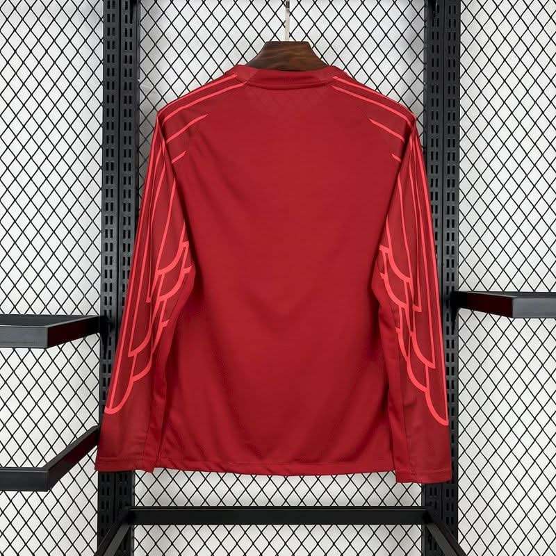 2025-26 Paris Long Sleeve Goleiro Red S-2XL asasshop