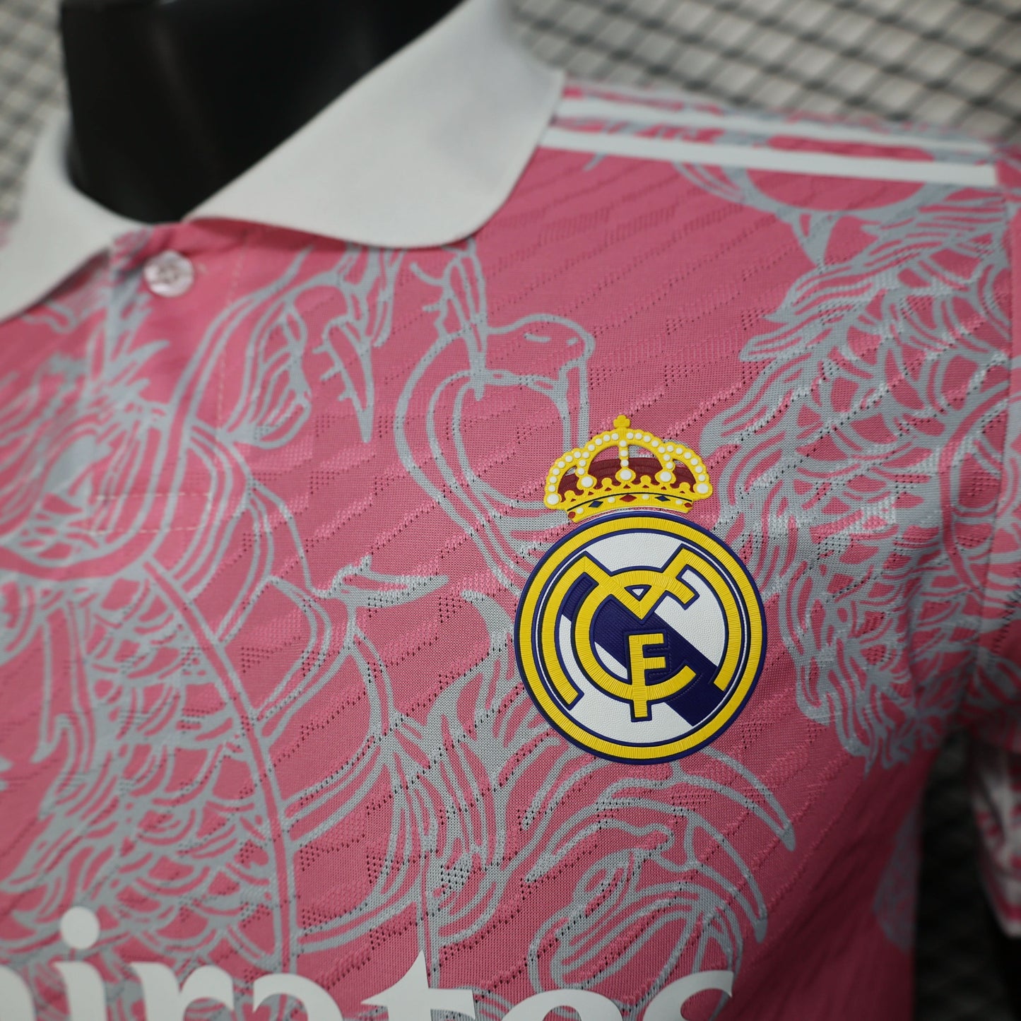 2025-26 Real Madrid Pink Dragon Polp Player Size S-2XL asasshop