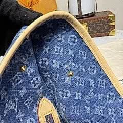 Neverfull Medium Handbag M13192 Blue Denim Chip Exclusive Duty-Free Channel asasshop