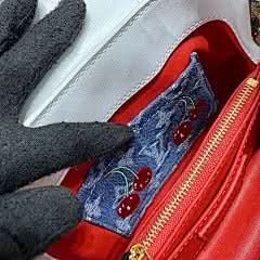 X TM CAPUCINES MINI Bag M13251 White Cherry Chips 🍒 Exclusive Duty-Free Channel asasshop