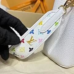 X TM Capucines BB Handbag White Multicolor Chip Exclusive asasshop