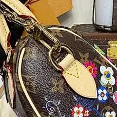 X TM Speedy Bandoulière 20 Handbag Monogram Silk Print Chip Exclusive asasshop