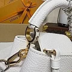 X TM Capucines Mini Handbag White Multicolor Chip Exclusive asasshop