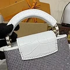 CAPUCINES NANO Black Diamond White Crocodile Pattern Diamond Exclusive Duty-Free Channel asasshop