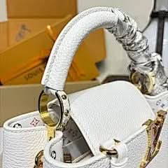 X TM Capucines BB Handbag White Multicolor Chip Exclusive asasshop