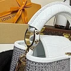 CAPUCINES NANO Black Diamond White Crocodile Pattern Diamond Exclusive Duty-Free Channel asasshop