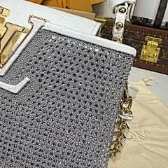 CAPUCINES NANO Black Diamond White Crocodile Pattern Diamond Exclusive Duty-Free Channel asasshop