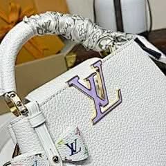 X TM Capucines Mini Handbag White Multicolor Chip Exclusive asasshop