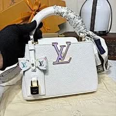 X TM Capucines Mini Handbag White Multicolor Chip Exclusive asasshop