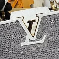 CAPUCINES NANO Black Diamond White Crocodile Pattern Diamond Exclusive Duty-Free Channel asasshop
