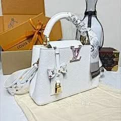X TM Capucines BB Handbag White Multicolor Chip Exclusive asasshop