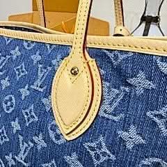 Neverfull Medium Handbag M13192 Blue Denim Chip Exclusive Duty-Free Channel asasshop