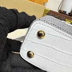 CAPUCINES NANO Black Diamond White Crocodile Pattern Diamond Exclusive Duty-Free Channel asasshop
