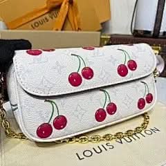 X TM WALLET ON CHAIN IVY M14239 White Cherry Blossom 🍒 Exclusive Duty-Free Channel asasshop