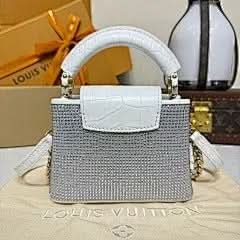 CAPUCINES NANO Black Diamond White Crocodile Pattern Diamond Exclusive Duty-Free Channel asasshop