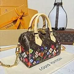 X TM Speedy Bandoulière 20 Handbag Monogram Silk Print Chip Exclusive asasshop