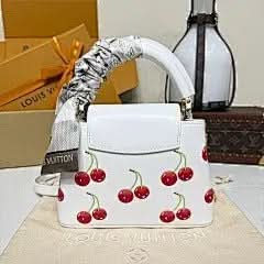 X TM CAPUCINES MINI Bag M13251 White Cherry Chips 🍒 Exclusive Duty-Free Channel asasshop