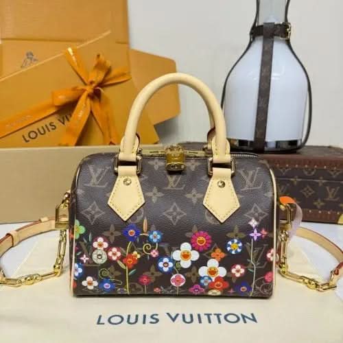 X TM Speedy Bandoulière 20 Handbag Monogram Silk Print Chip Exclusive asasshop