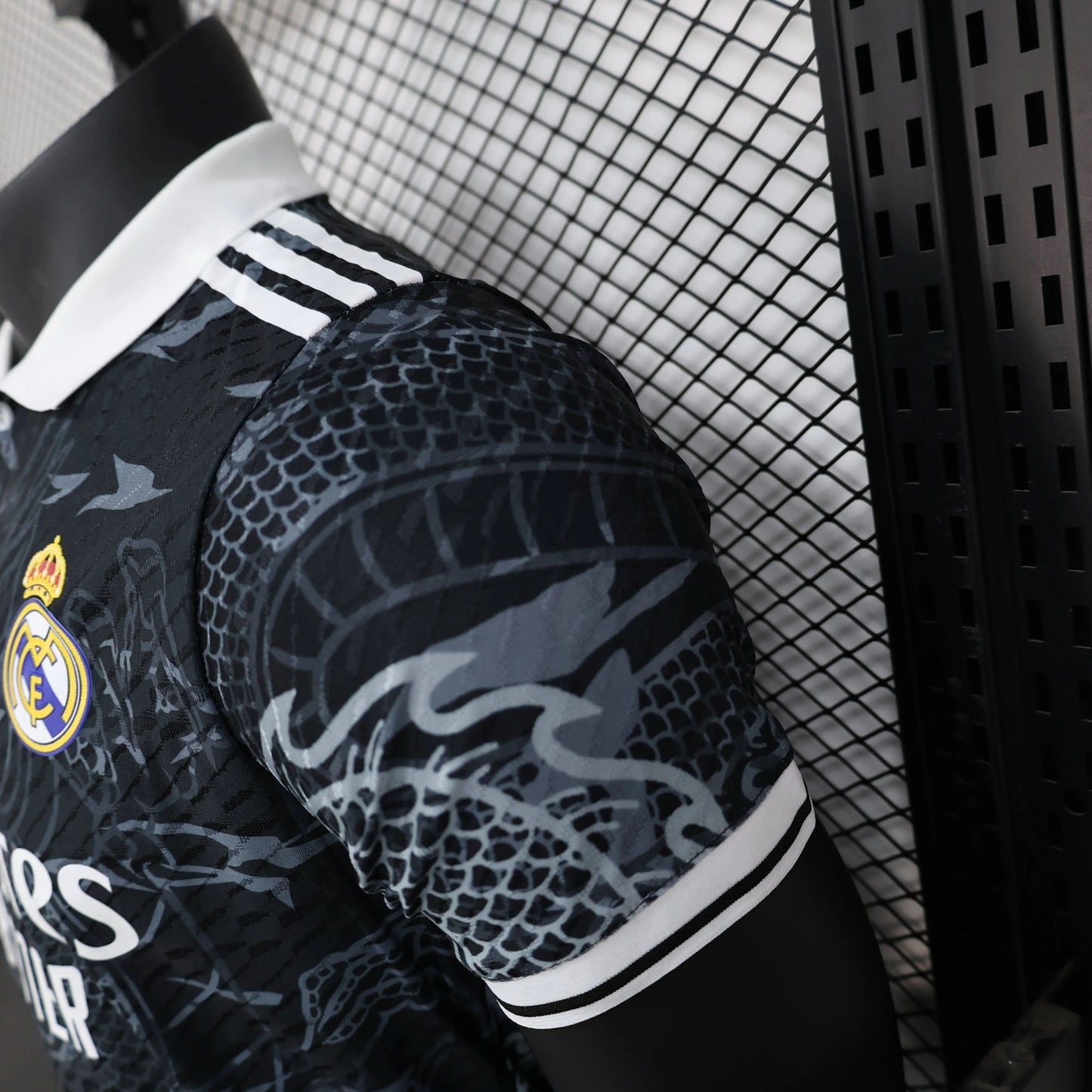 2025-26 Real Madrid Special Polo Black Dragon Player S-2XL asasshop