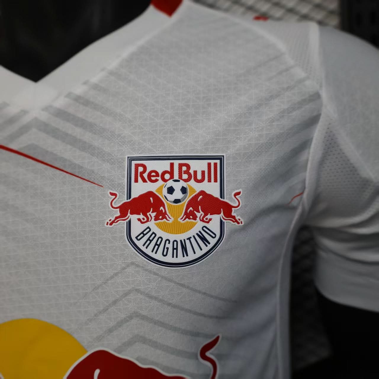 2025-26 Bragantino Red Bull White Player S-2XL asasshop