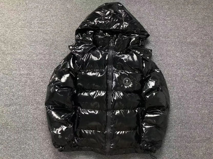 TRAPSTAR IRONGATE DETACHABLE HOODED PUFFER JACKET – SHINY BLACK asasshop